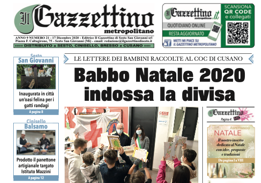 dettaglio prima pagina il gazzettino metropolitano 17 dicembre 2020