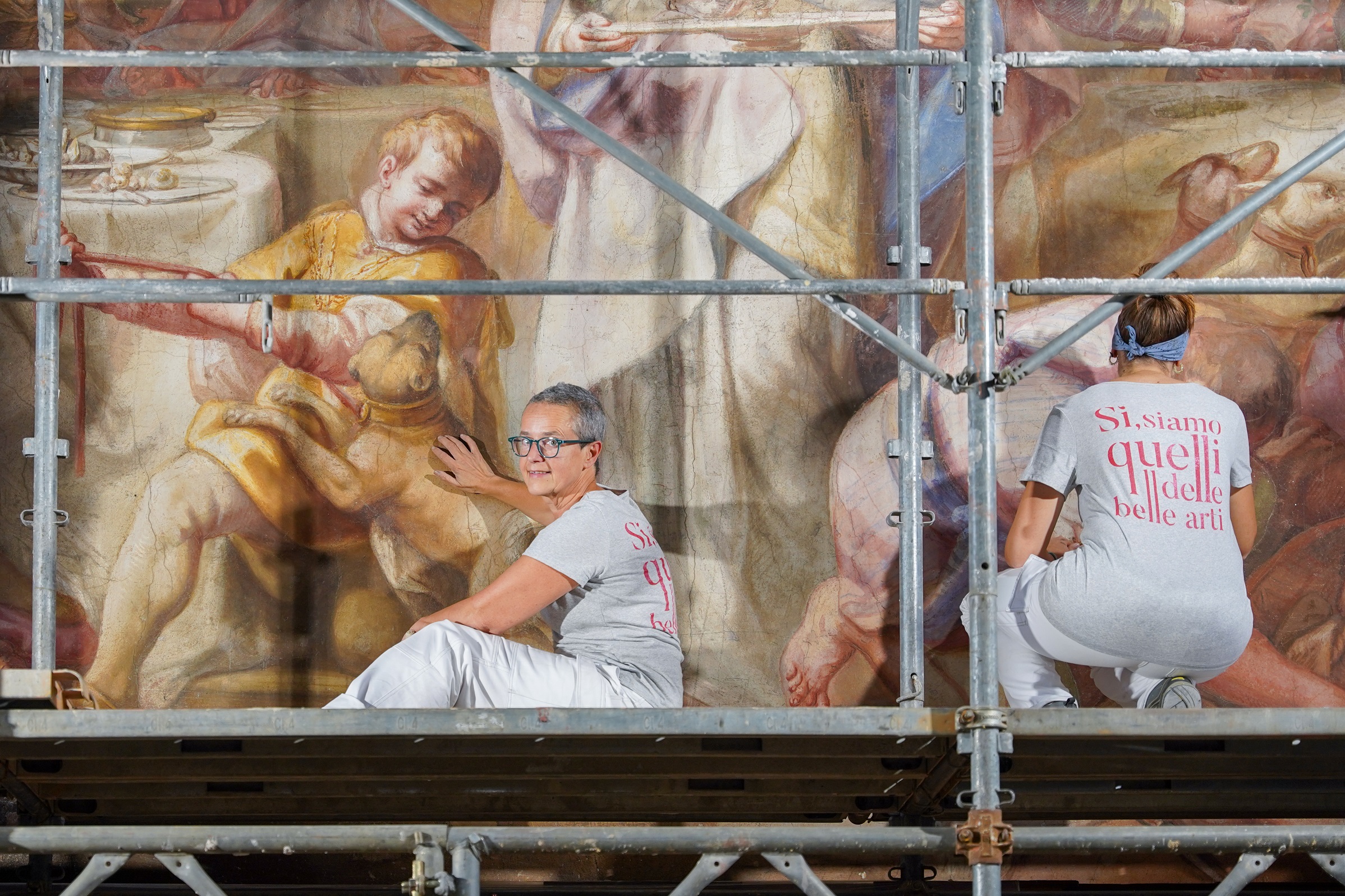 Milan, Sala del Cenacolo at the Museum of Science and Technology reopened after restoration