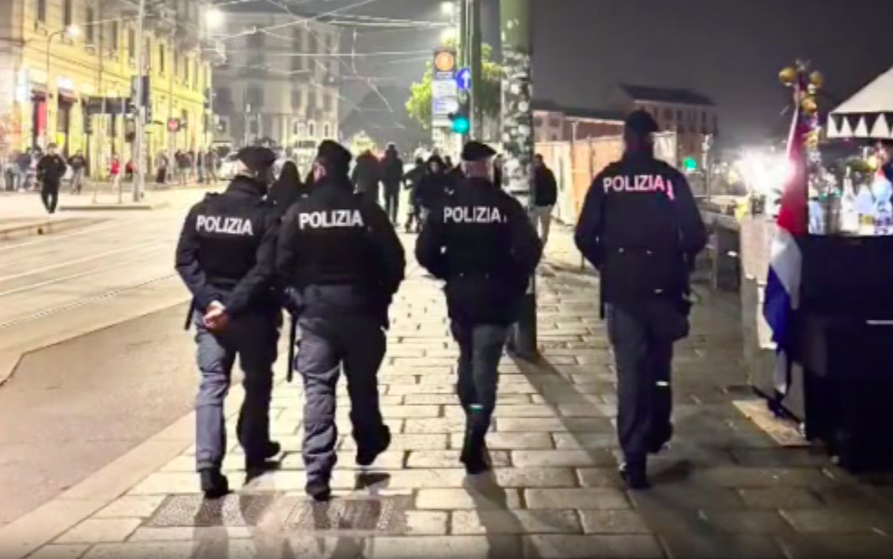 Notte di controlli della polizia di Stato a Milano