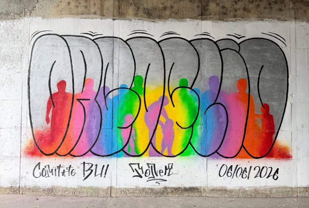 Cologno Monzese, inaugurato murales contro l'omofobia
