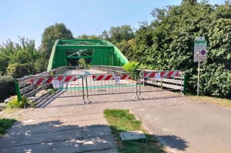 Parco Nord Milano, passerella Clerici temporaneamente chiusa